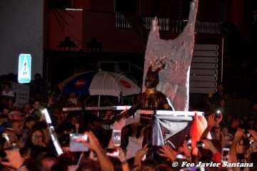 Telde se asusta con el Perro Maldito en Valsequillo (Foto Francisco Javier Santana, Acfi Press y TA)